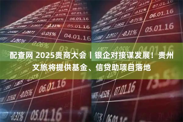 配查网 2025贵商大会丨银企对接谋发展！贵州文旅将提供基金、信贷助项目落地