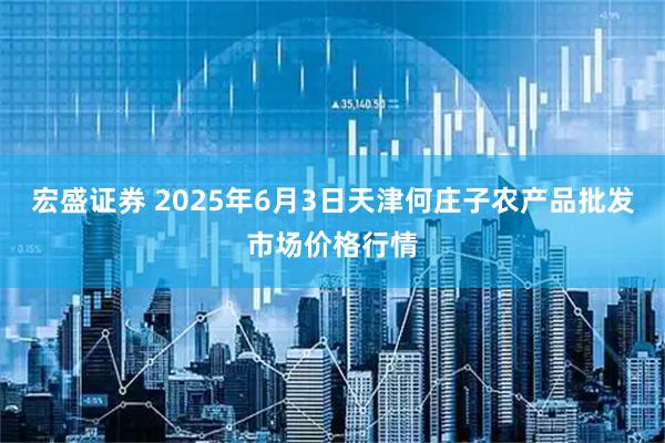 宏盛证券 2025年6月3日天津何庄子农产品批发市场价格行情