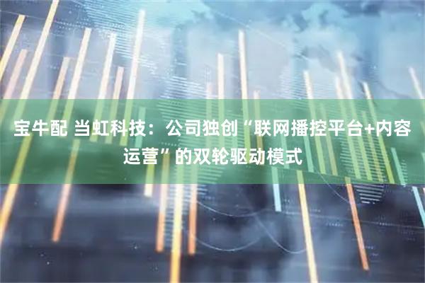 宝牛配 当虹科技：公司独创“联网播控平台+内容运营”的双轮驱动模式
